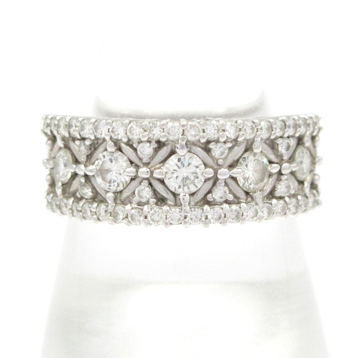 Unbranded ノーブランド リング Pt900×ダイヤモンド 総重量 12.1g 0.50刻印 0.484刻印