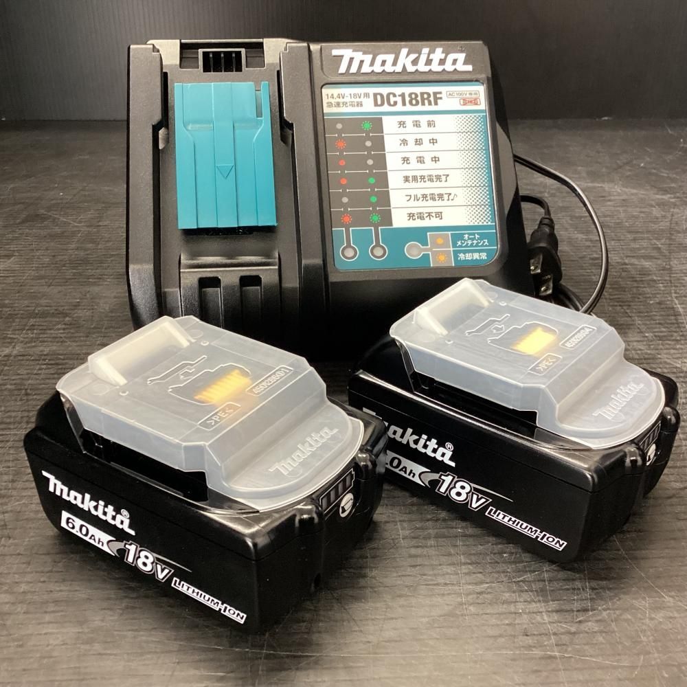 makita BL1860B×2・DC18RF 純正18V6.0Ahバッテリー×2個・充電器