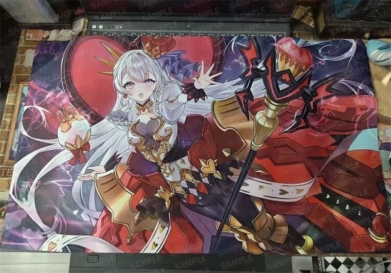 マリス プレイマット M∀LICE＜Q＞HEARTS OF CRYPTER WVICM M∀LICE Q HEARTS OF CRYPTER RED RANSOM Playmat TCG CCG