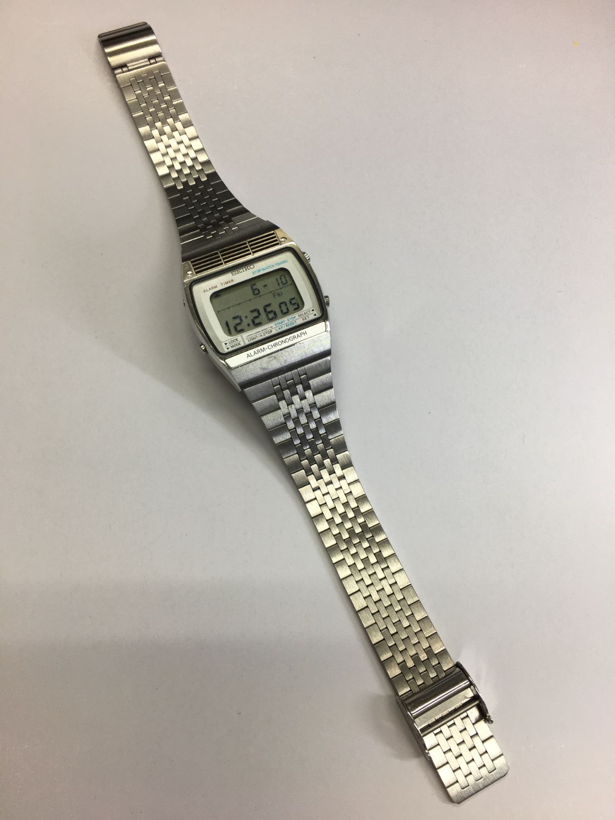 SEIKO セイコー 昭和レトロ アンティーク デジタル 腕時計 クロノ 