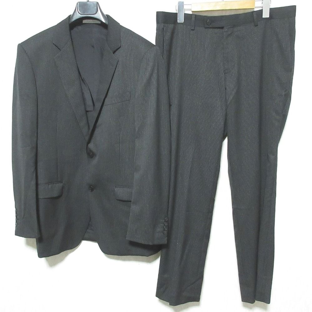 良品 Calvin Klein カルバンクライン ストライプ柄 シングルジャケット