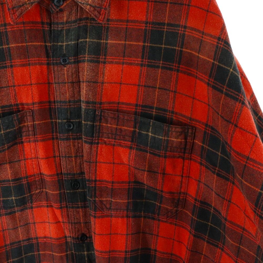 【R13】チェック柄オーバーサイズボックスシャツドレス R13 (アールサーティン) 22SS Plaid Oversize Boxy Shirtdress