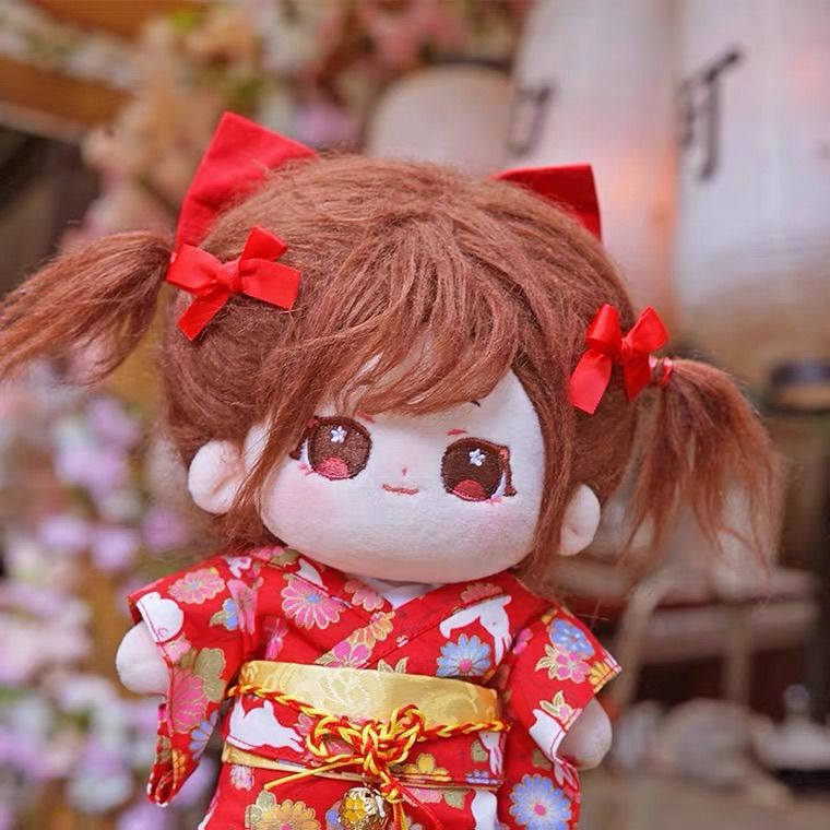 ぬいぐるみ服 祭り ソーラン節 浴衣 20cm センチ 着せ替え 青 ピンク