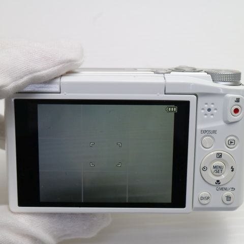 超美品 DMC-TZ57 ホワイト 即日発送 コンデジ Panasonic LUMIX 本体