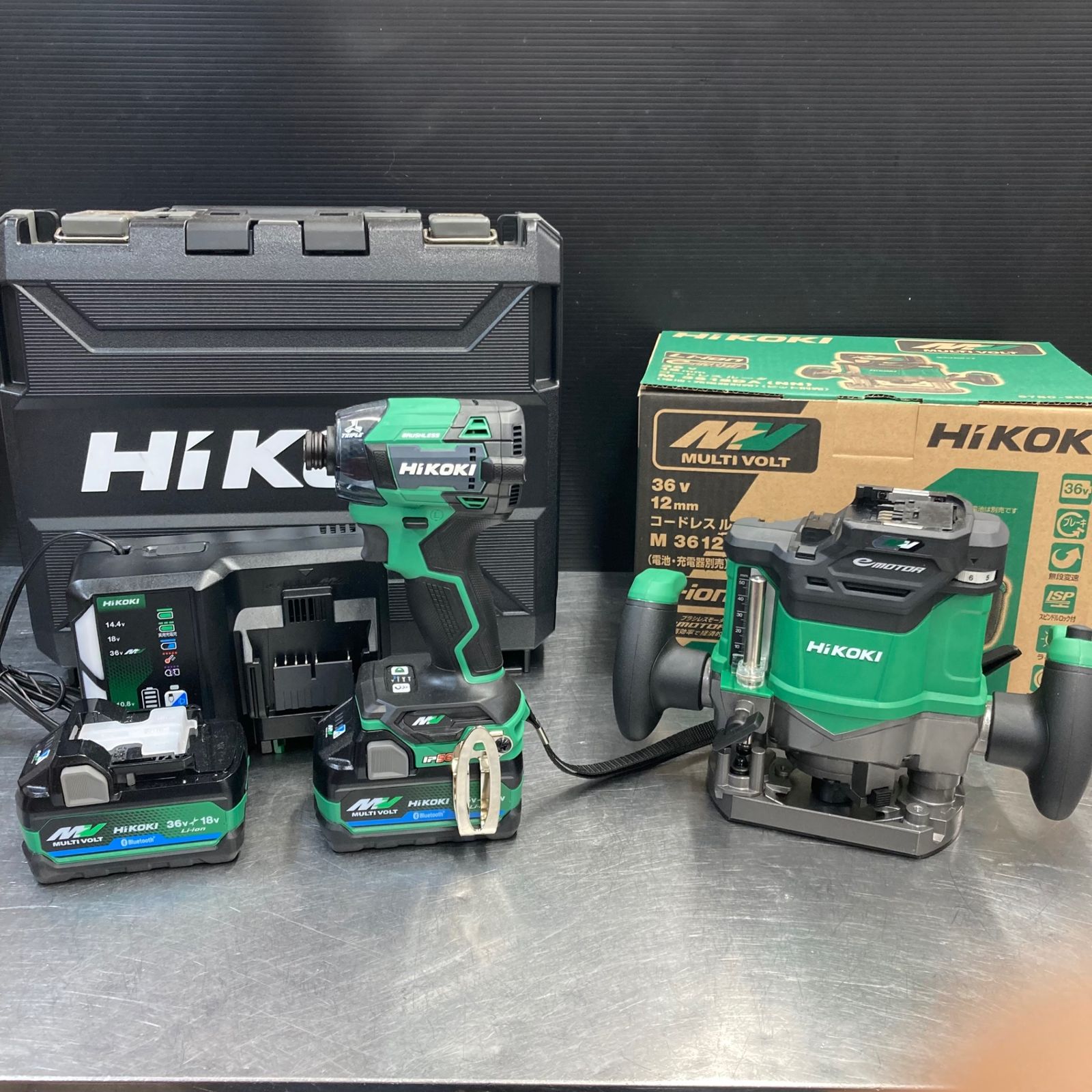 ♥品 店頭展示品 ハイコーキ HiKOKI日立 まとめ 36Vコードレス インパクトドライバ WH36DD 2XHLSZ ルーター M3612DA NN 東大和店
