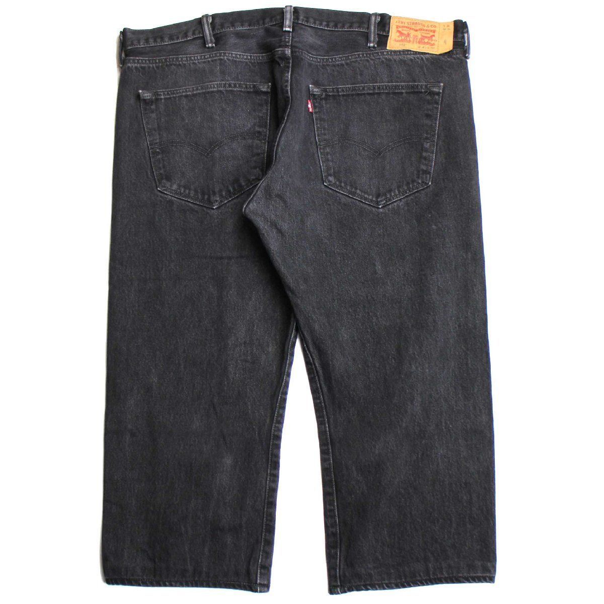 W42 Levi's リーバイス501 ブラックデニム ルーズ バギーボトム 黒 リーバイス501ブラックデニムパンツLEVI'S w42大きいサイズ