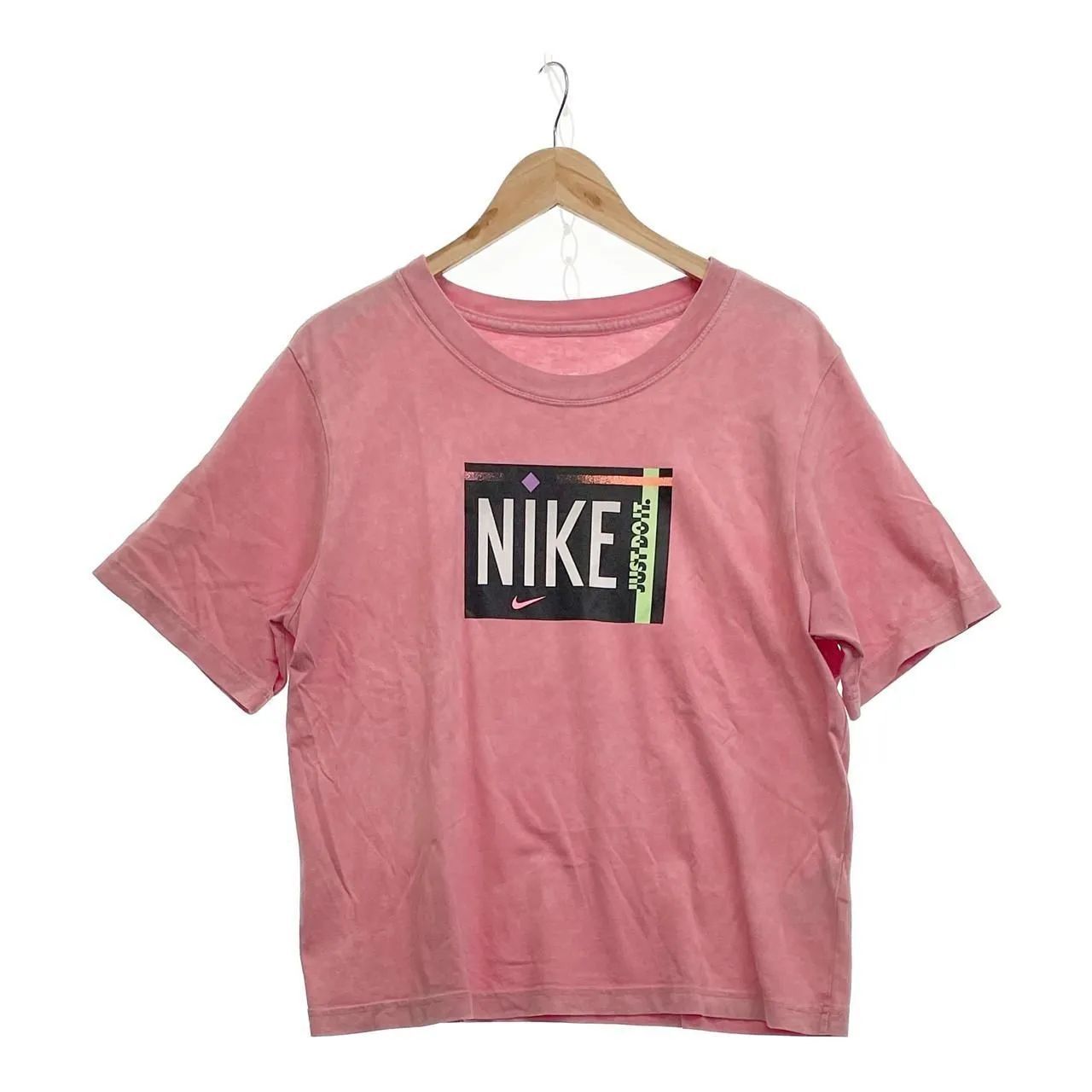 Mサイズ】NIKE ナイキ Tシャツ カットソー 半袖 レディース M ピンク