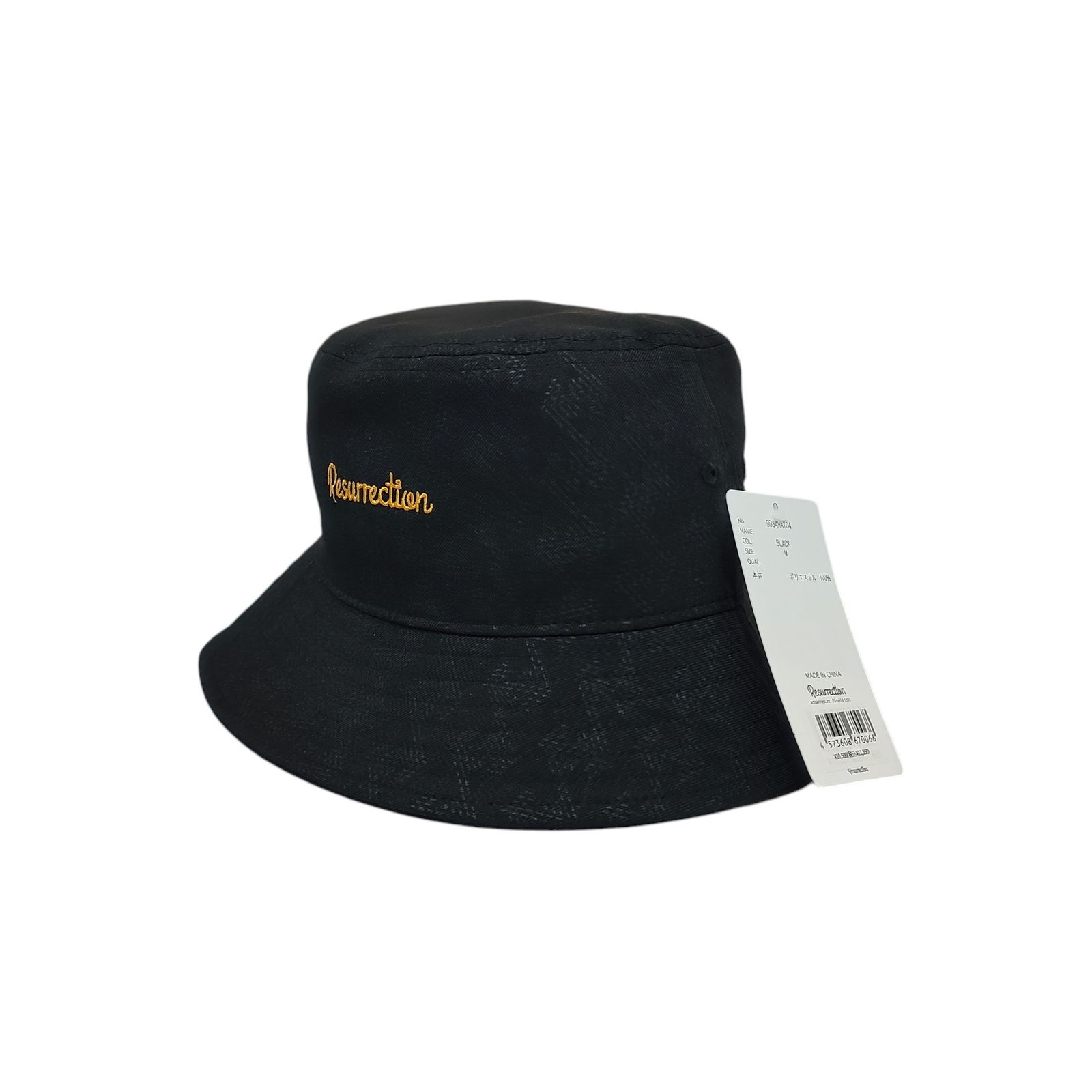 Resurrection レザレクション ゴルフ 24AW GM エンボス バケットハット ラナテック BD34HAT04 M ブラック