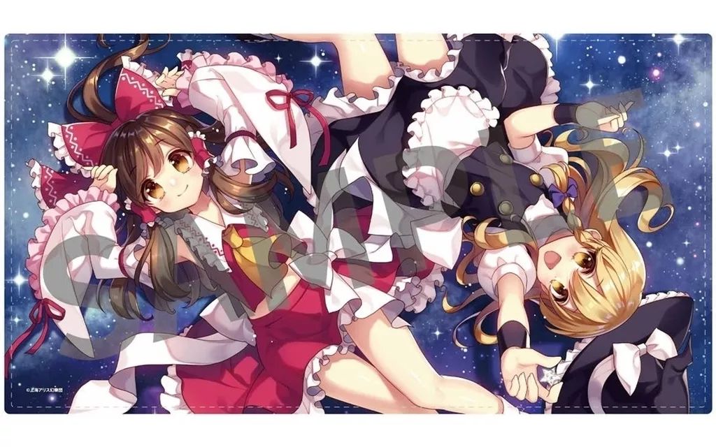 【中古】抱き枕カバー・シーツ・ブランケット 2.霊夢＆魔理沙 illust.まさる.jp ふわふわBIGブランケット 「東方Project」