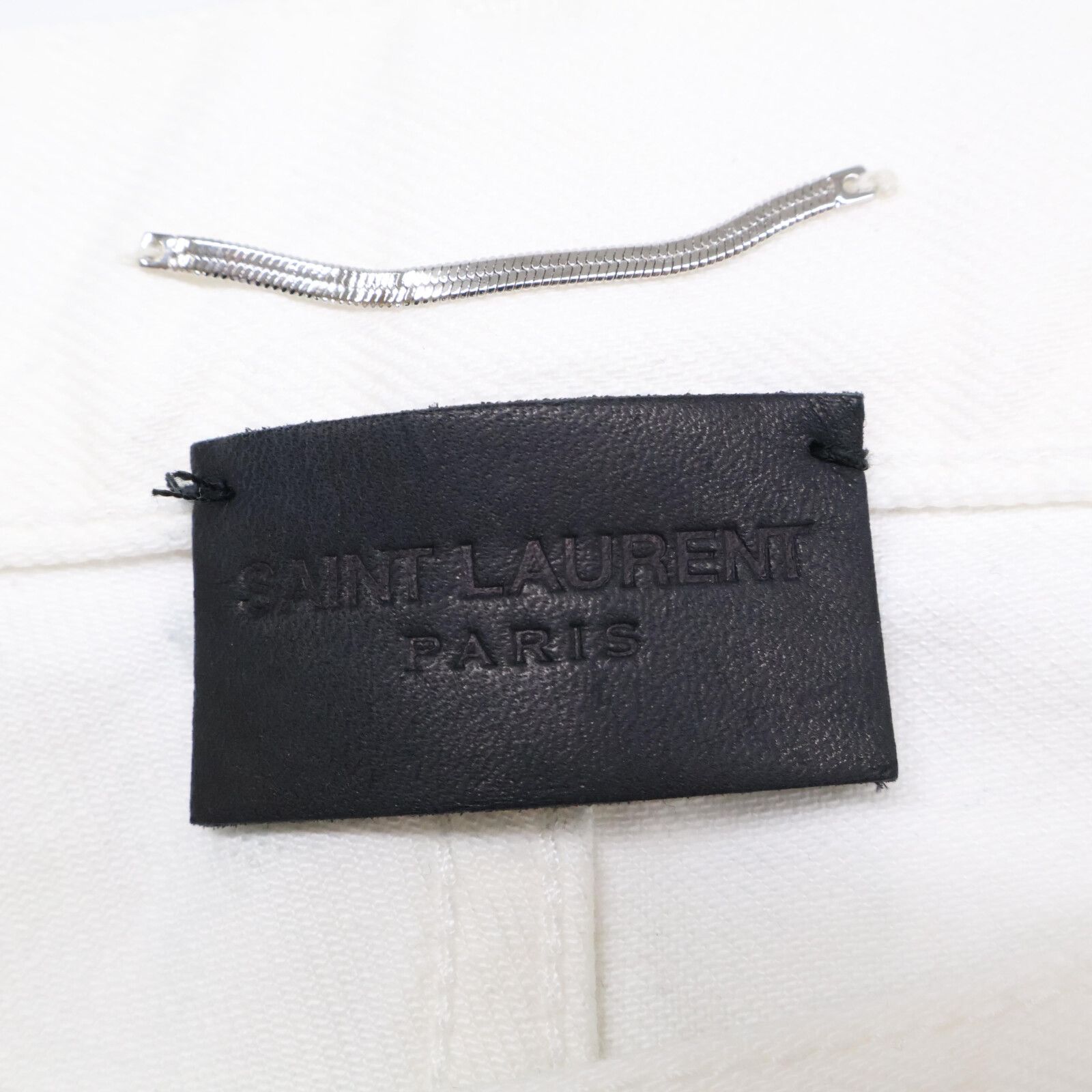 SAINT LAURENT サンローラン 597052 YR888 デニム SAINT LAURENT PARIS サンローランパリ 597052 YR888 ﾎﾜｲﾄ ﾃﾞﾆﾑ
