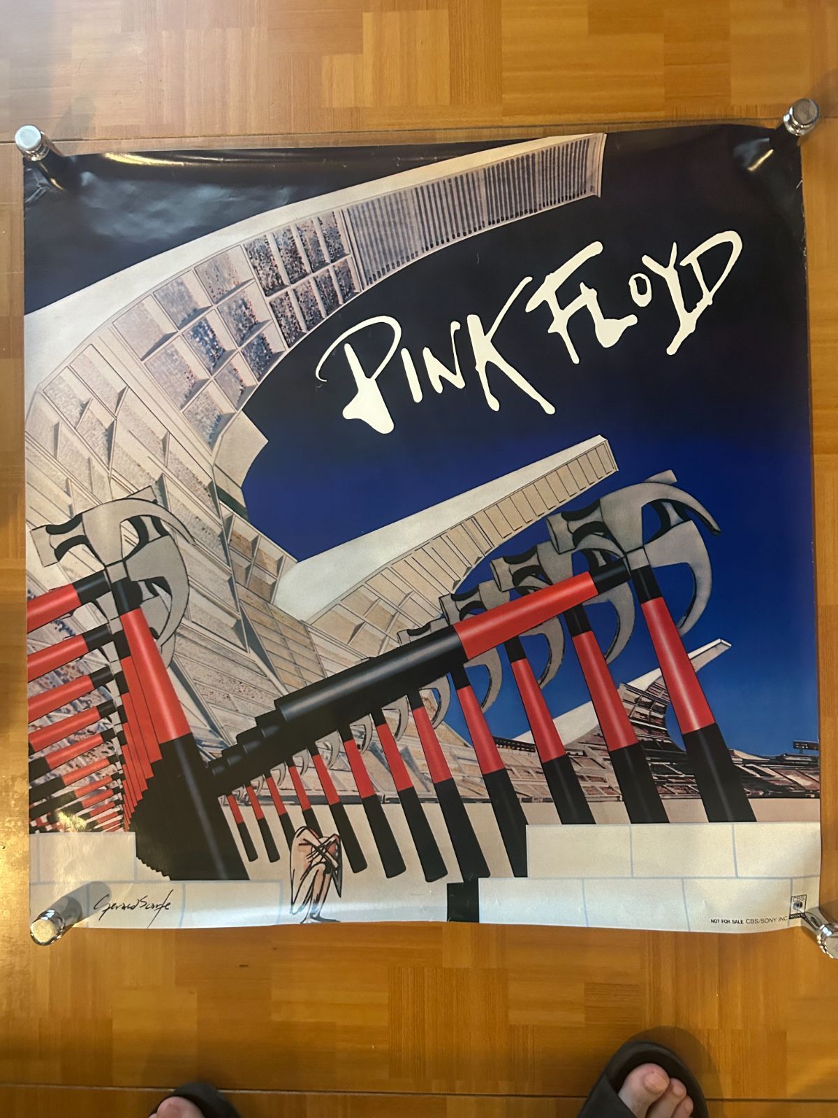 ピンク フロイド Pink Floyd | ザ ウォール The Wall 1979年 アルバムプロモーション用ポスター 728x728mm