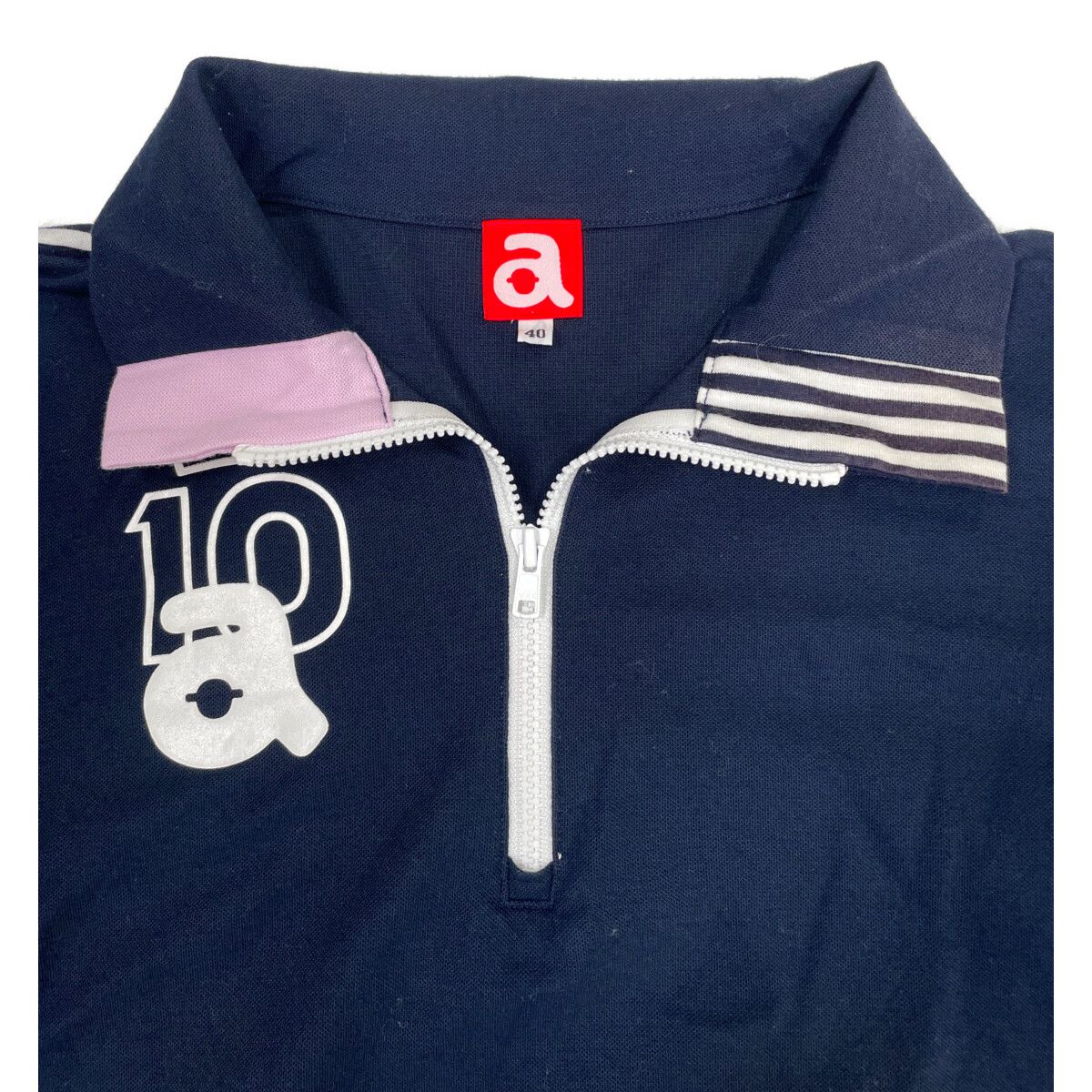archivio - coco 中古 アルチビオ archivio レディース 長袖シャツ 38(M) カーキ ハーフジップ ボーダー 中古 レディース アルチビオ archivio 長袖シャツ 38(M) カーキ