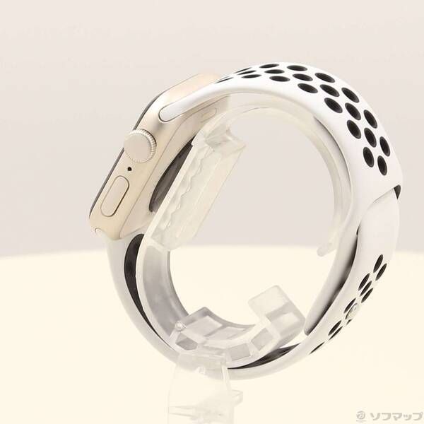 〔 品〕 Apple Watch SE 第2世代 GPS 40mm スターライトアルミニウムケース サミットホワイト ブラックNikeスポーツバンド 276