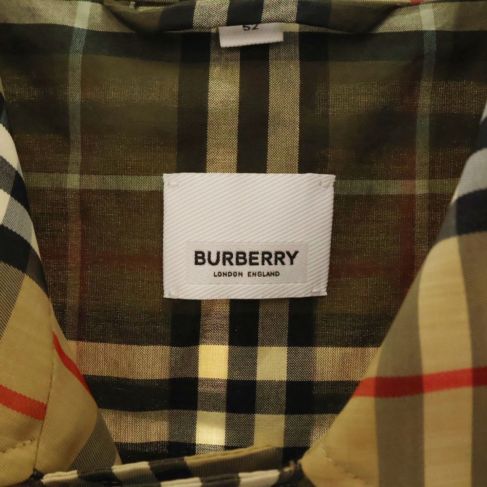 希少】Burberry ナイロンチェックコート カーコート 【公式通販】