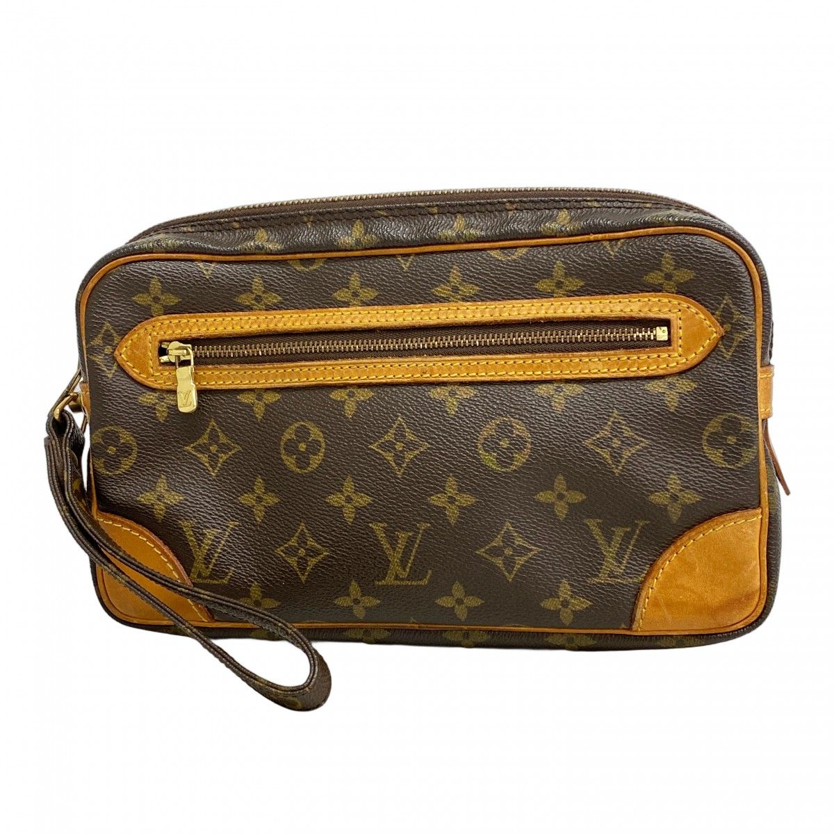 5mc3414 ルイヴィトン クラッチバッグ モノグラム マルリードラゴンヌGM M51825 ブラウン メンズ