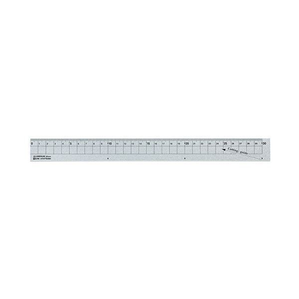 まとめ クツワ アルミ定規 30cm シルバーXS04SV 1個 ×15セット