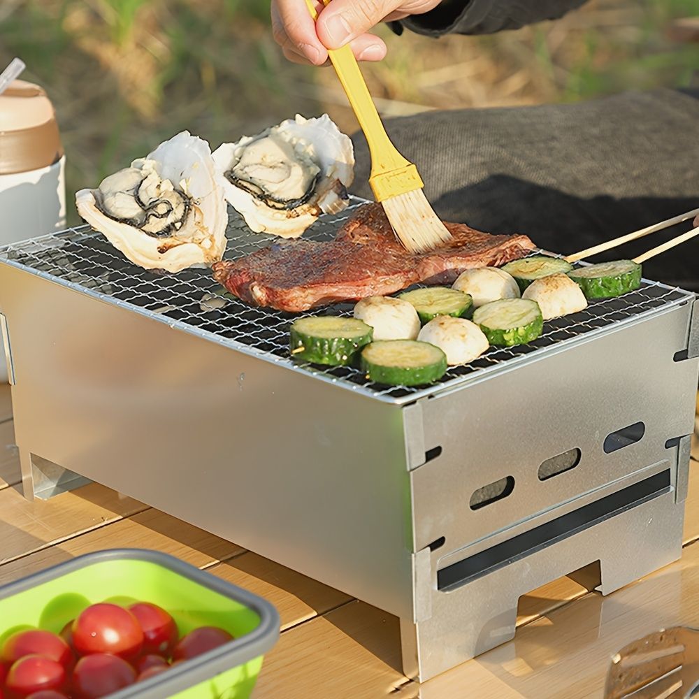 ステンレススチール製ポータブルBBQグリル