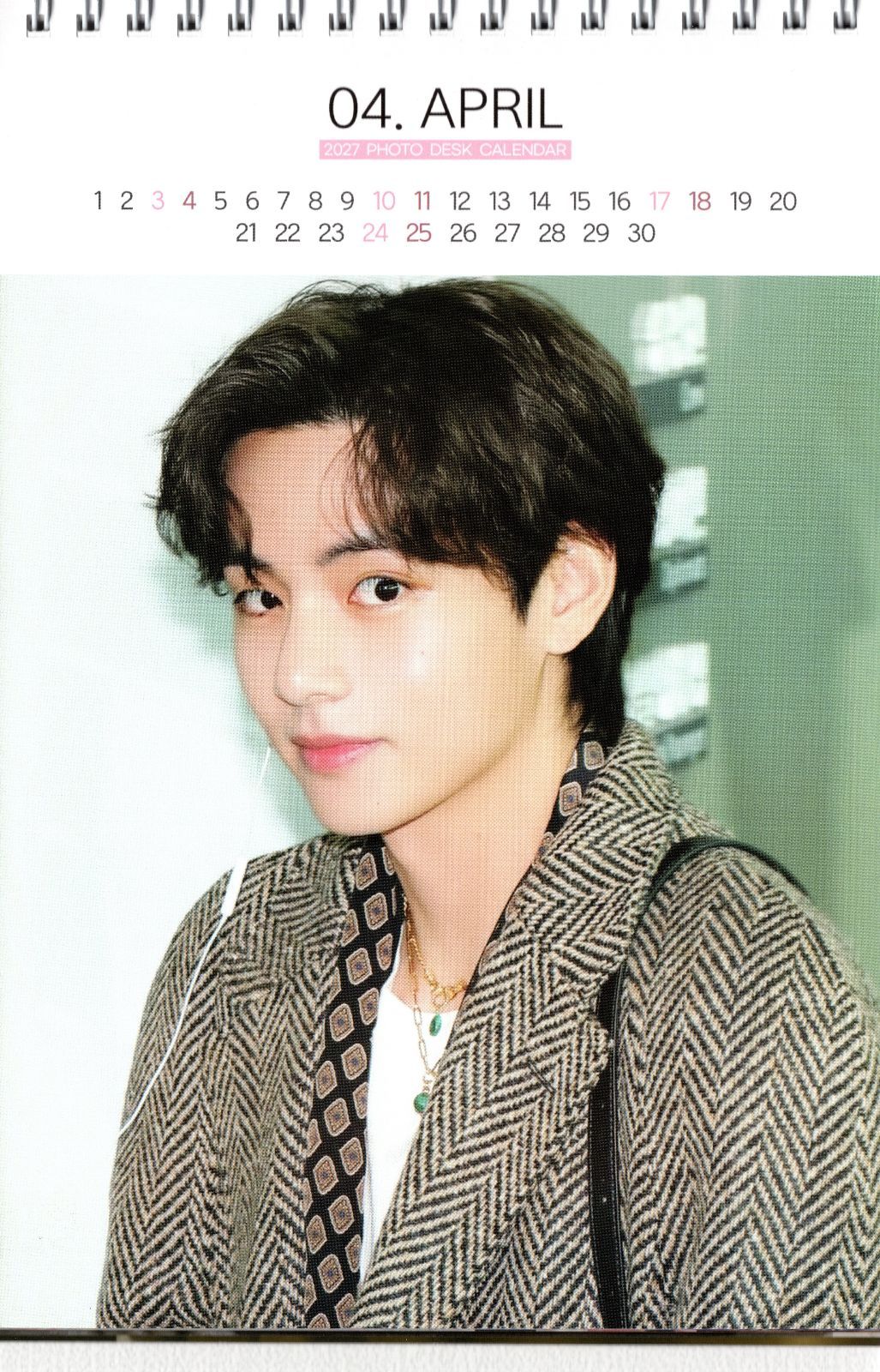 BTS テテ TAEHYUNG カレンダー BTS V テテ グッズ 大判 壁掛け カレンダー 2025年 (令和7年) +