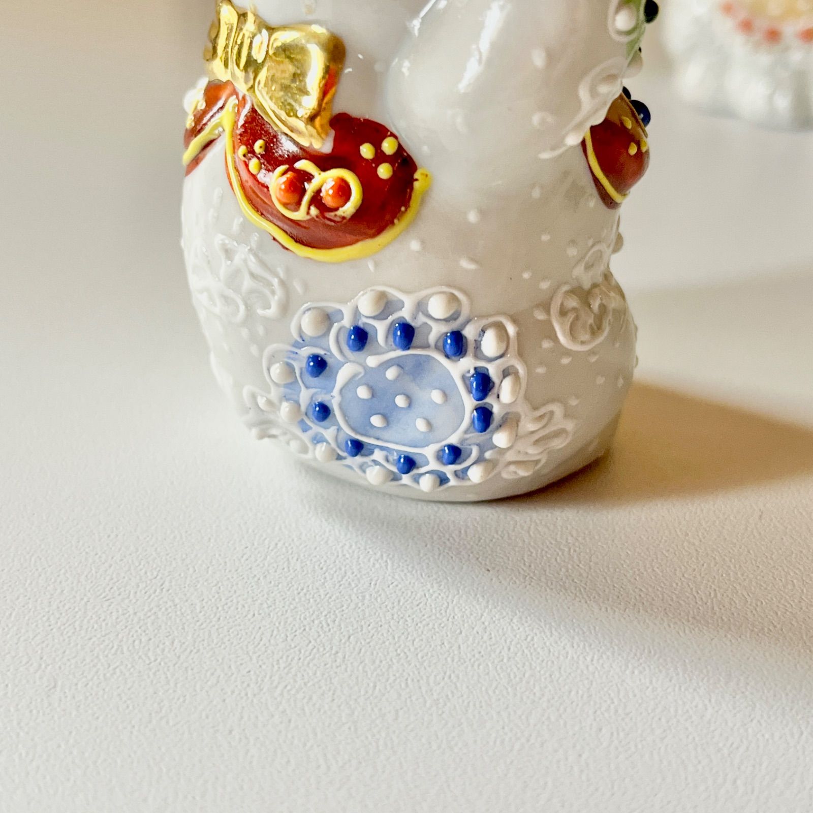 九谷焼】ペア招き猫『白盛』 ファッション