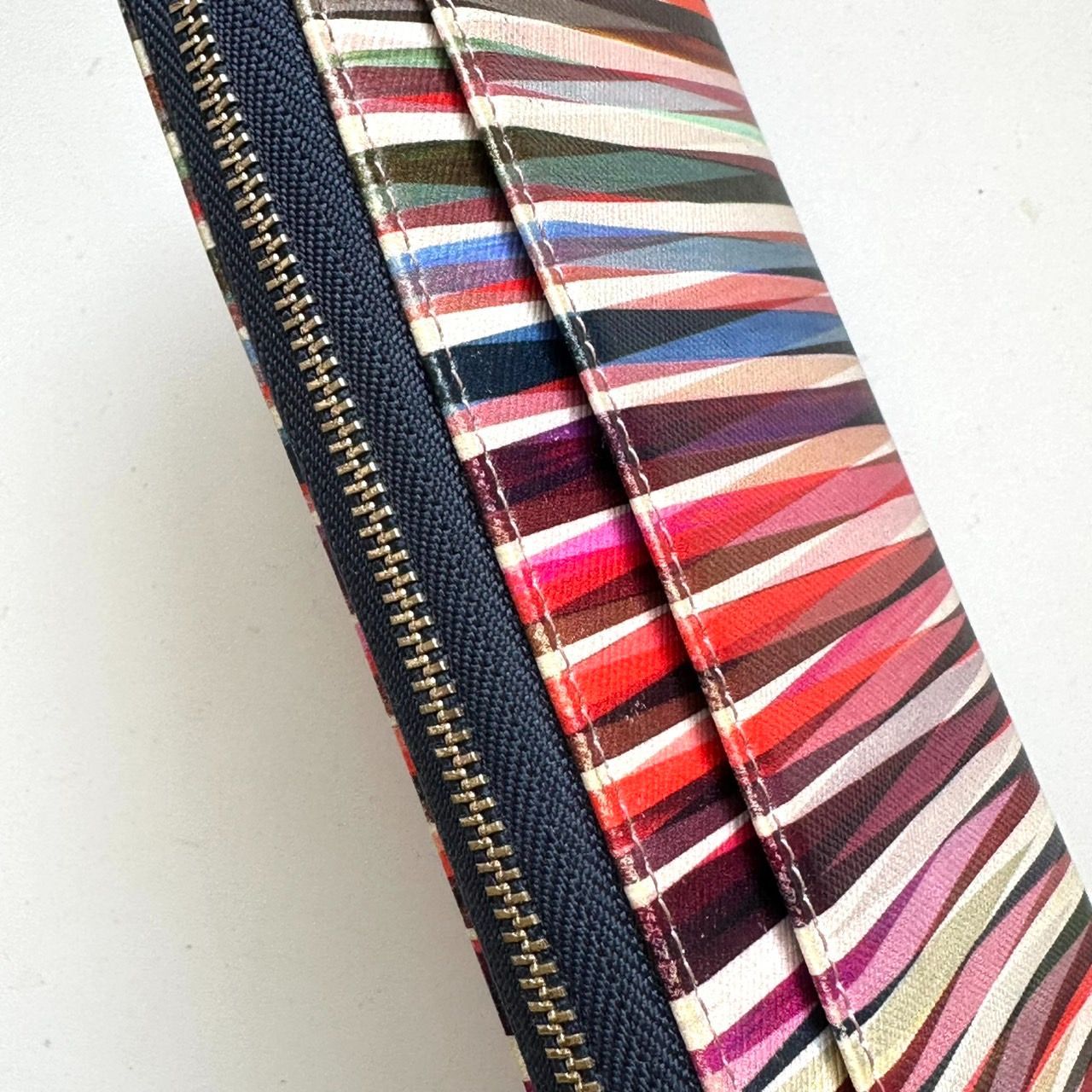 ポールスミス Paul Smith 長財布 クロスオーバーストライプトリム