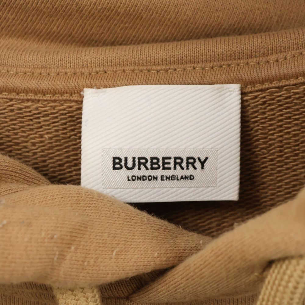 BURBERRY (バーバリー) LOGO PRINT COTTON HOODIE 3Dロゴ プルオーバー  