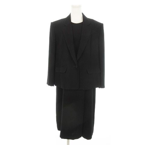 東京イギン TOKYO IGIN ブラック フォーマル セットアップ 2点 ジャケット ワンピース 大きいサイズ 15BR 黒 ブラック |MN20 GY44