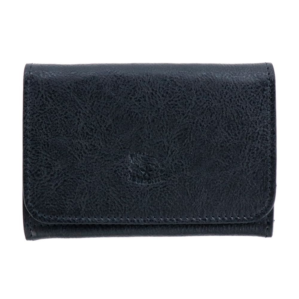 イルビゾンテ カードケース 名刺ケース パスケース IL BISONTE CARD CASE SCC004 PO0001 BK116X BLACK ブラック レザー 本革 IDケース スマートウォレット