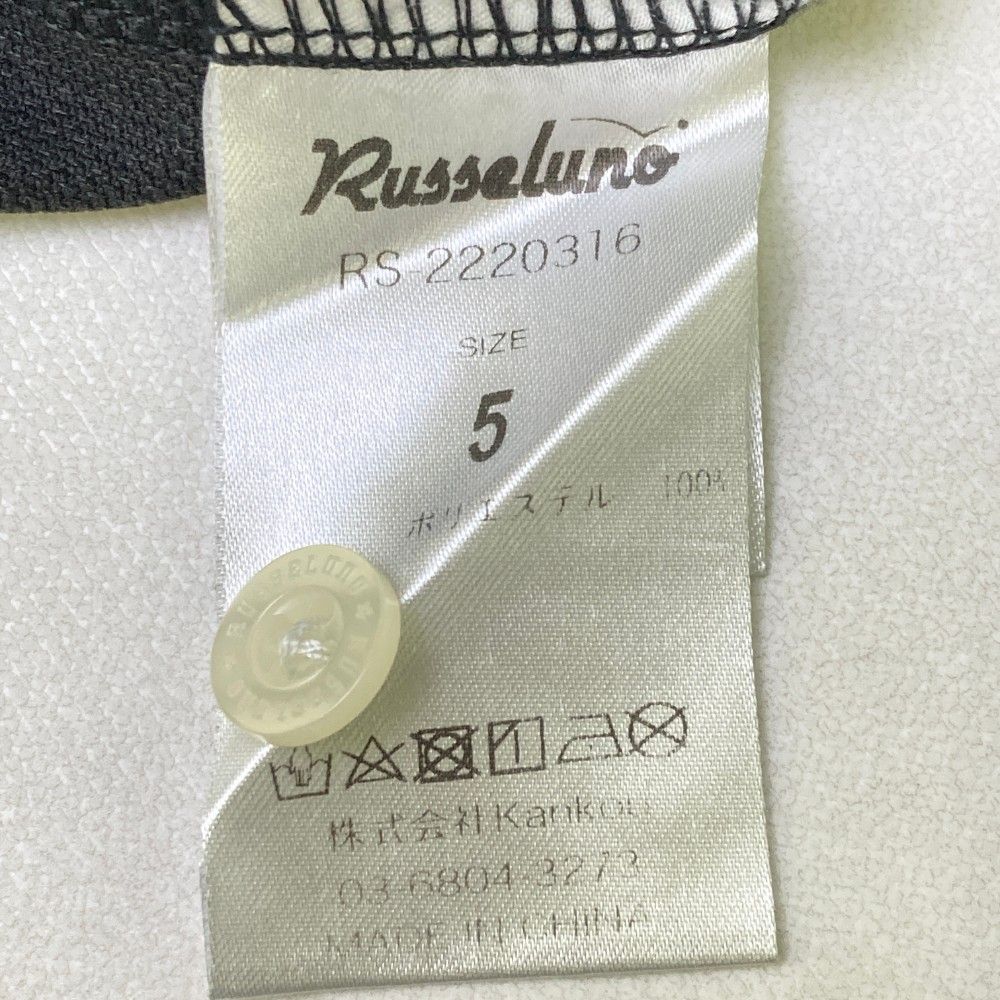 サイズ：5 RUSSELUNO ラッセルノ  半袖ポロシャツ ルチャ刺繍  ブラック系 [240101464209] ゴルフウェア メンズ ストスト RUSSELUNO ラッセルノ 半袖ポロシャツ ルチャ ブラック系 5