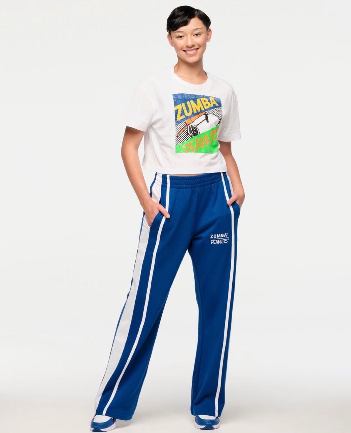 Zumba X Peanuts Crew Neck Crop Top ズンバ 正規品 ZUMBA - メルカリ