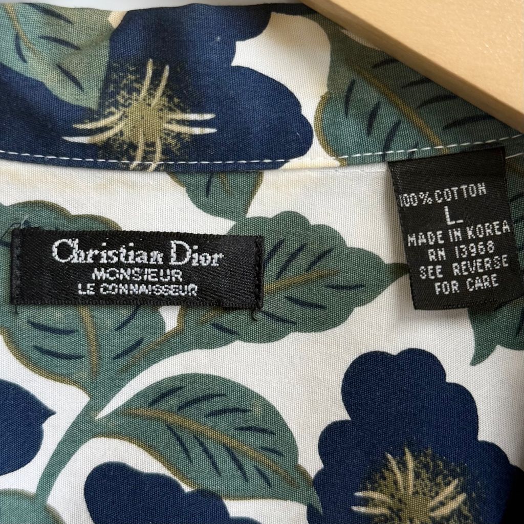 Christian Dior クリスチャンディオール オープンカラー 開襟