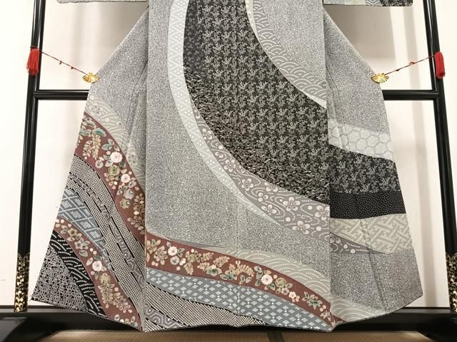 平和屋着物○訪問着 辻が花 たたき染め 正絹 逸品 AABA4350ph