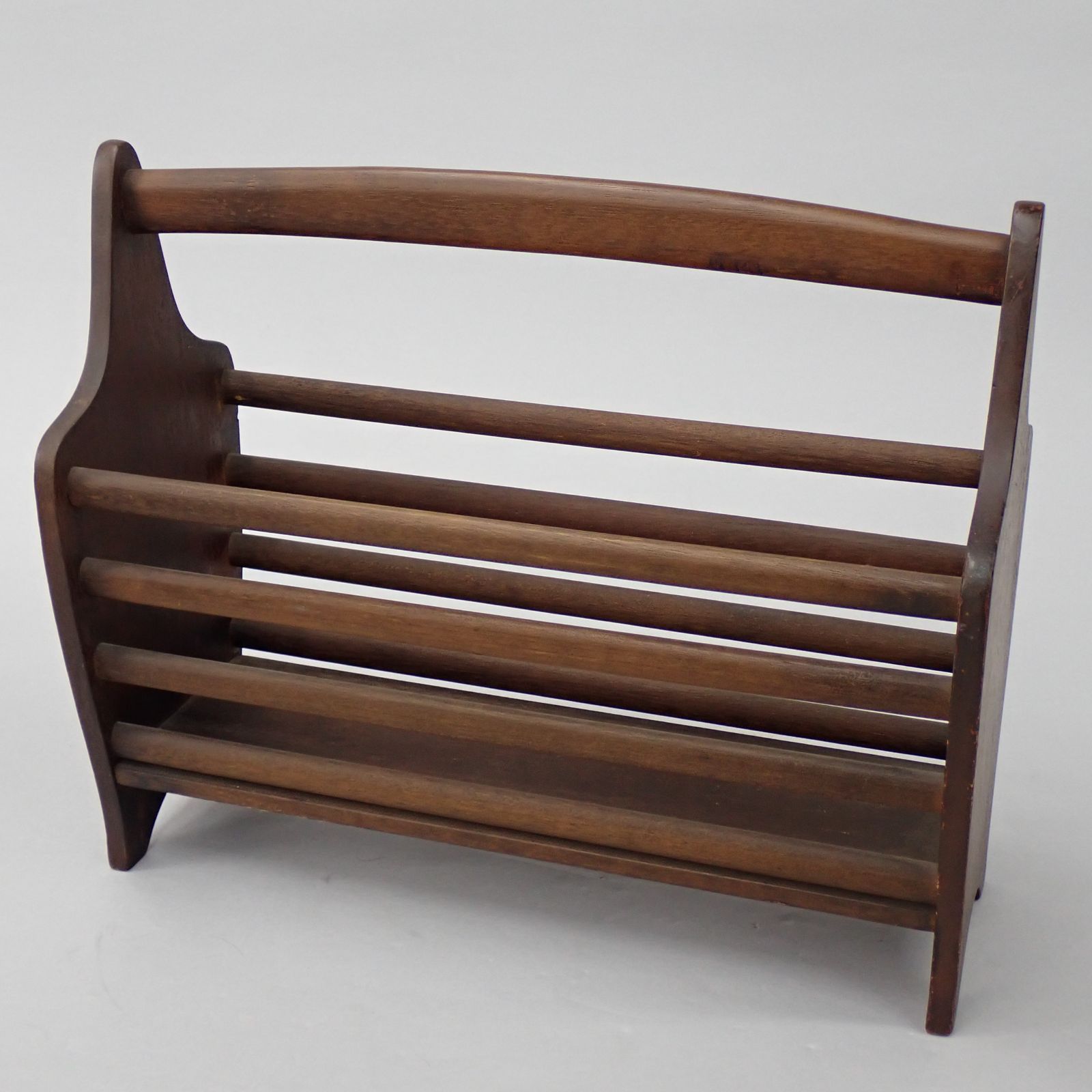 オールドマルニ マガジンラック マルニ木工 本立て 新聞入れ 昭和