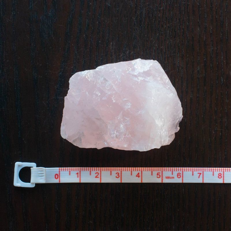 ローズクォーツ ラフロック原石 104g/60mm×43mm ブラジル産