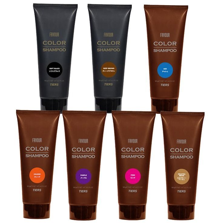 カラーシャンプー 7本セット 180g ティアーズ フェーバ カラーシャンプー 180g（全7色）3 in 1タイプ