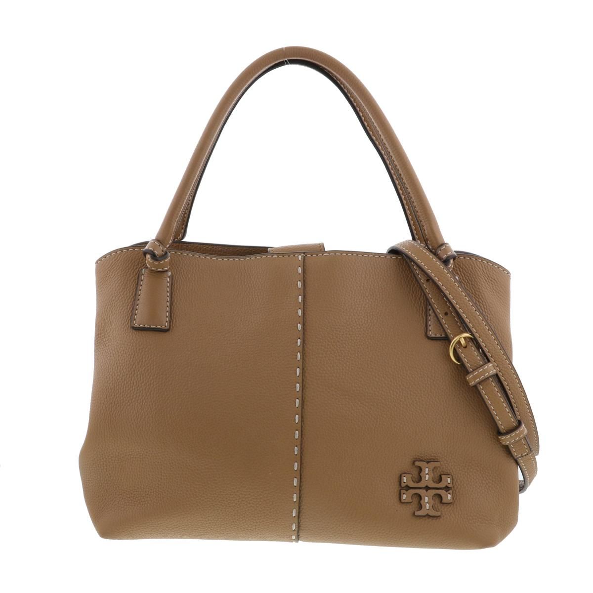 中古】 TORY BURCH （トリーバーチ） ﾏｯｸｸﾞﾛｰ ｻｯﾁｪﾙ バッグ トートバッグ Brown - メルカリ