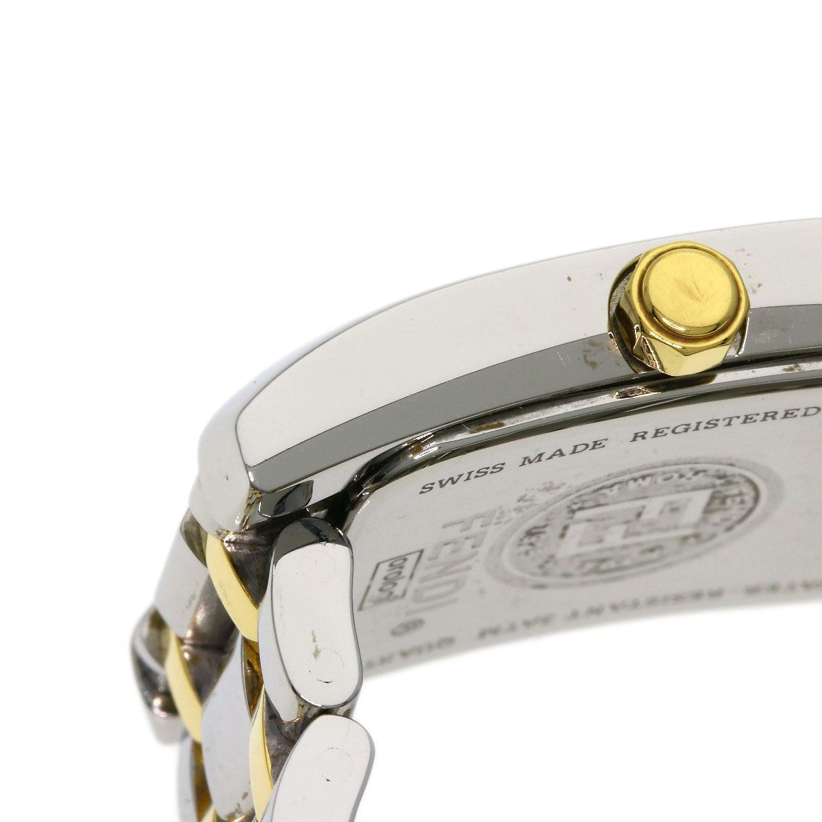 FENDI フェンディ 7000L スクエアフェイス 腕時計 SS SSxGP レディース