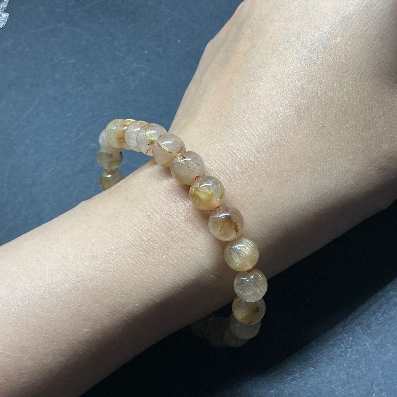 ♤ ♣︎ 針入り水晶 ♧ ♠︎ ルチルクォーツブレスレット