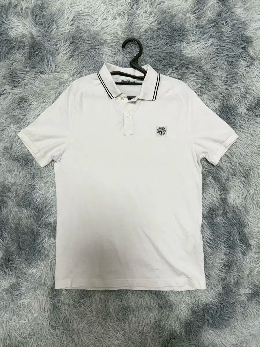 STONE  ストーンアイランド ポロシャツ ホワイト Lサイズ STONE ISLAND（ストーン アイランド） ポロシャツ 80152SC18 メンズ