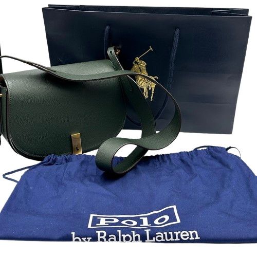 Polo Ralph Lauren IDレザーサドルバッグ カーキグリーン - メルカリ