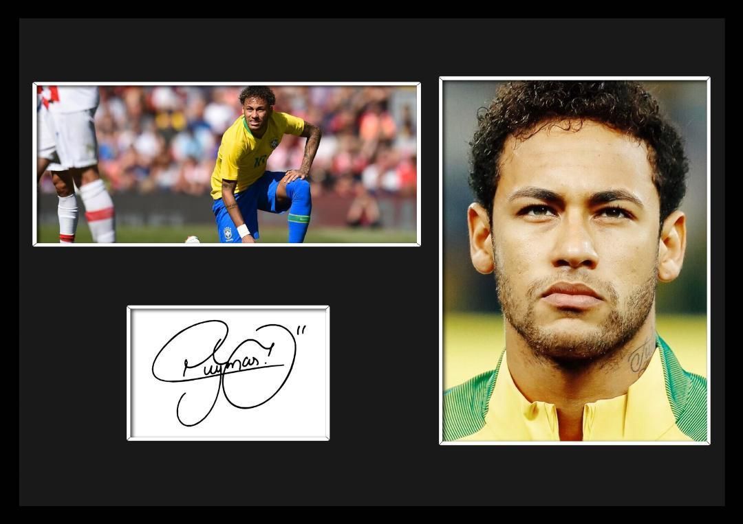 Neymar/ネイマール/サインプリント&証明書付きフレーム