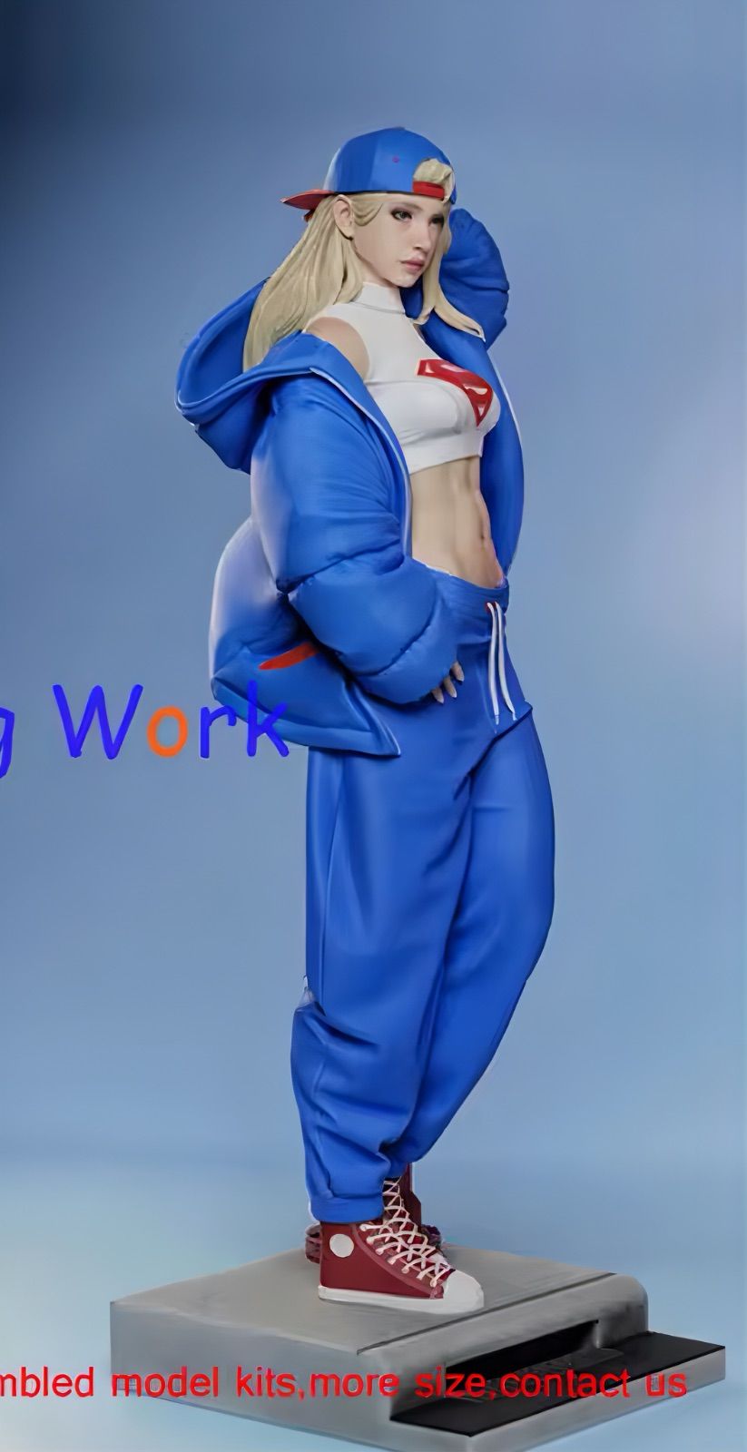 ガレージキット 未塗装フィギュア 1/8 スーパーガール 24cm