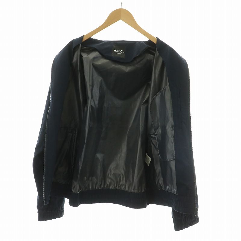 アーペーセー A.P.C. ジップアップジャケット アウター L ネイビー