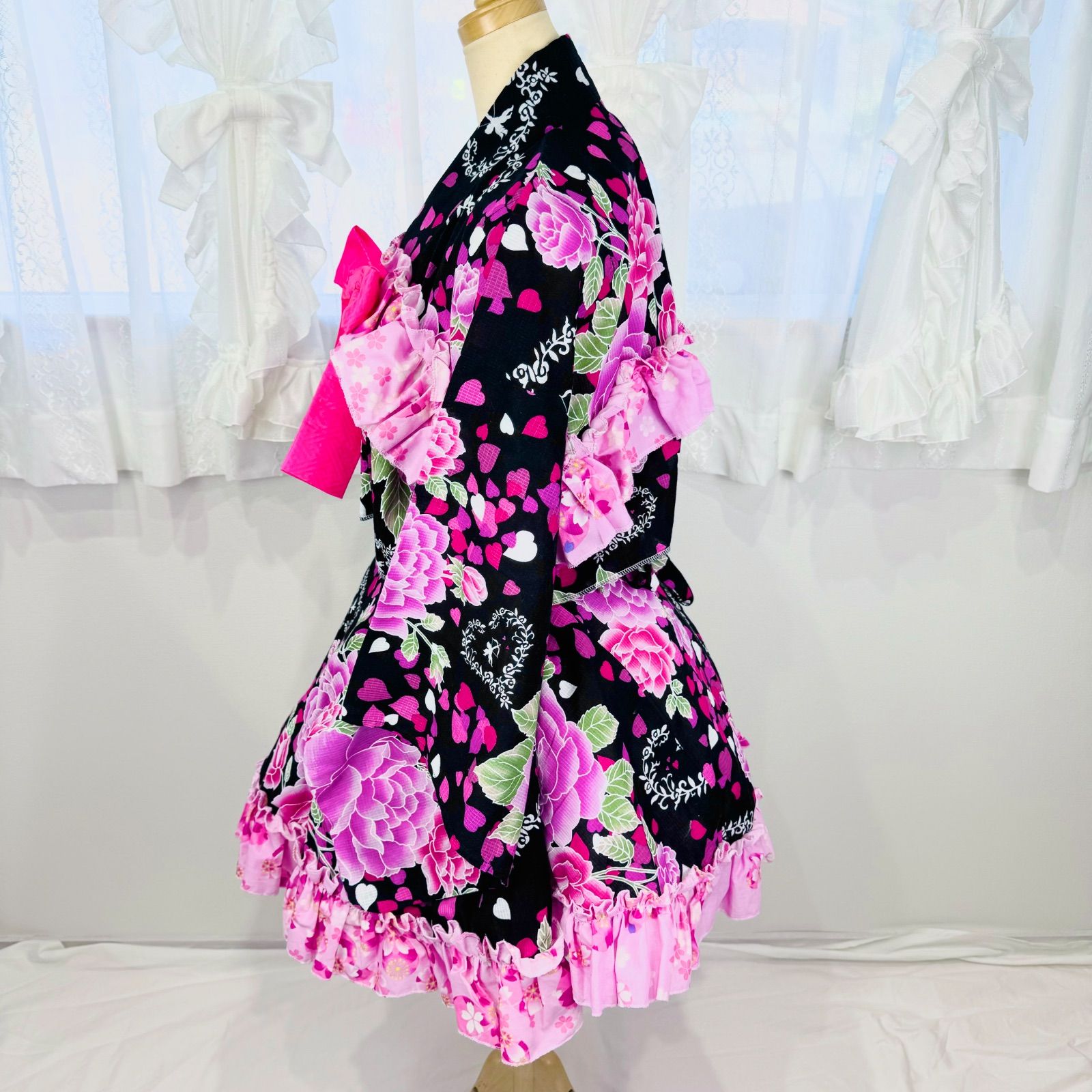 リメイク 浴衣ドレス 浴衣ドレス【リメイク】アイドル衣装風セットkimono - メルカリ