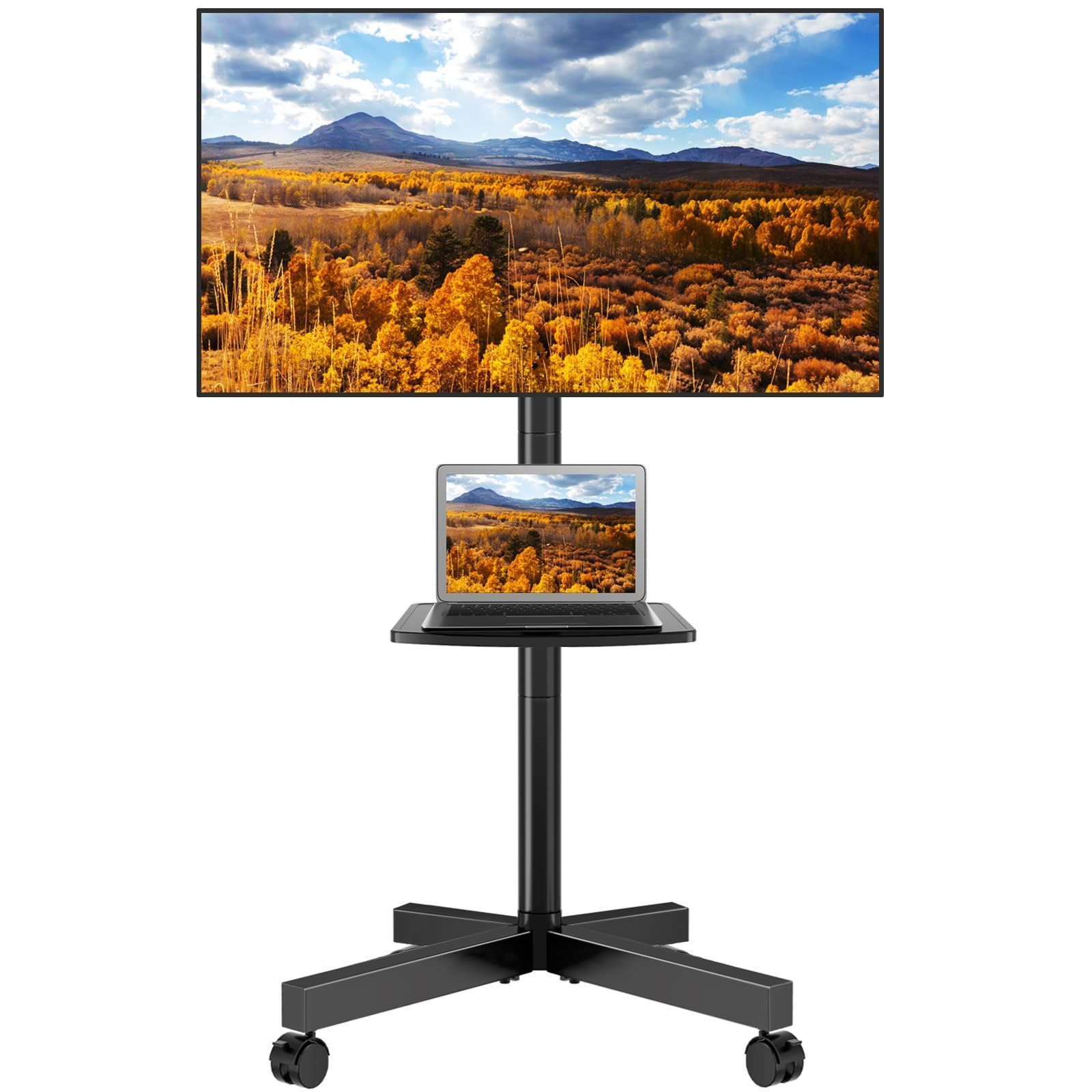 耐荷重40KG VESA40x40㎝まで tvスタンド 上下傾斜 家用 テレビ用スタンド壁掛け 23~55型 ハイタイプ|ロータイプ 会社用 テレビスタンド テレビスタンド キャスター付き