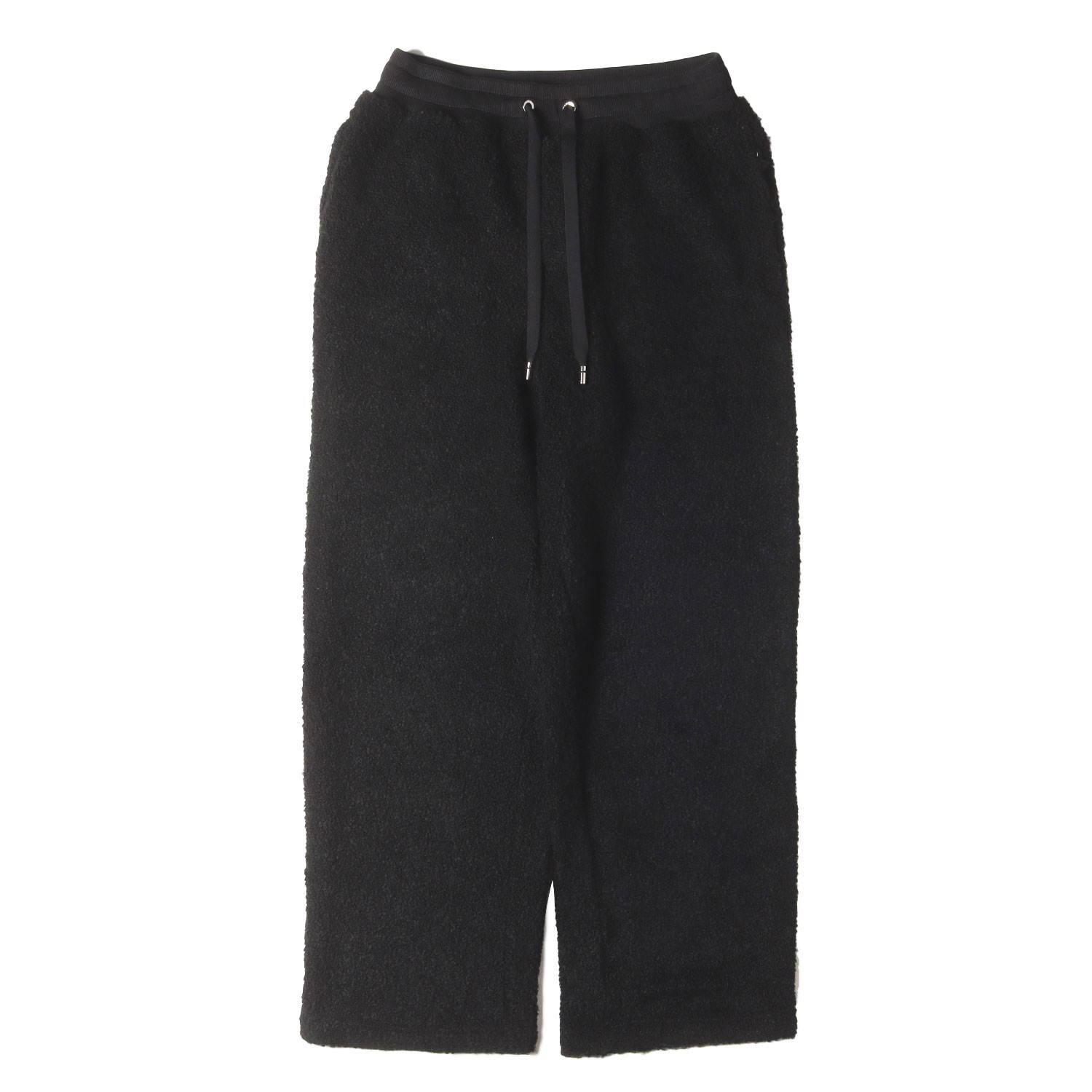 国内発 DOLCE & GABBANA ブラックウールワイドレッグパンツ 新品】DOLCE&GABBANA ドルチェ&ガッバーナ パンツ ブラック 黒