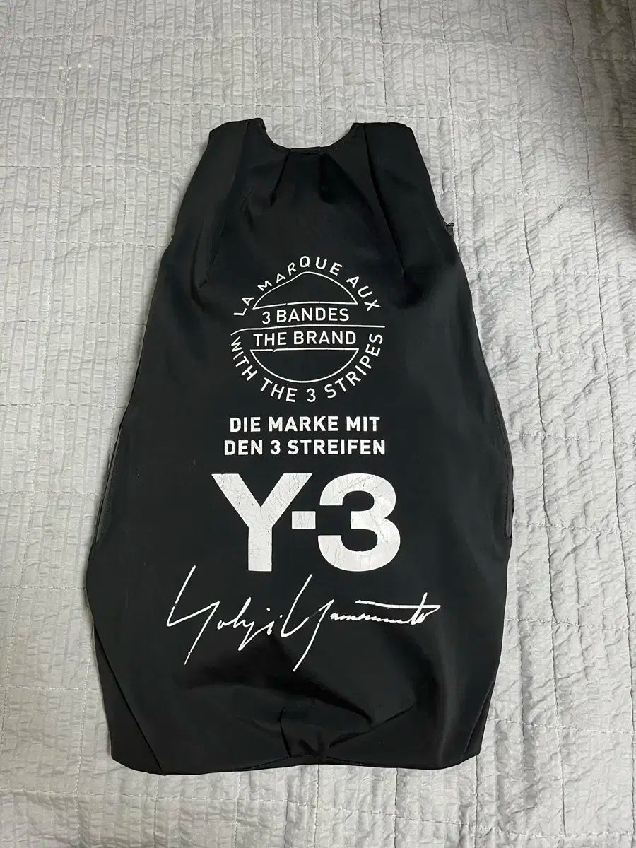 Y ー 3 YOHJI YAMAMOTO ヨウジヤマモト サイド ファスナー リュック リュックサック ブラック