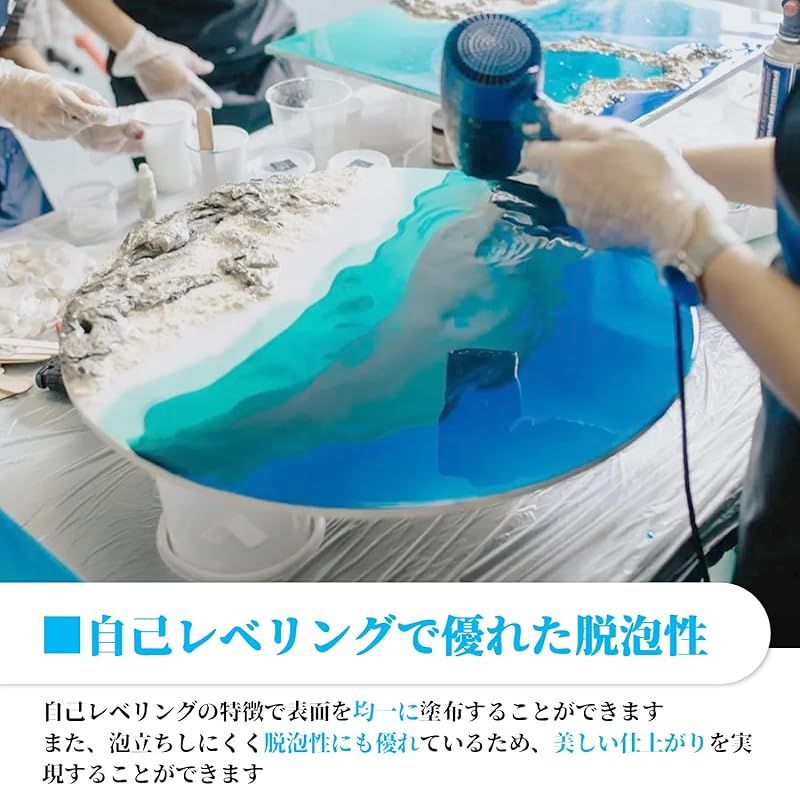 ButiResin エポキシ樹脂 二液性レジン液 大容量 1 gallon/4.3 kg