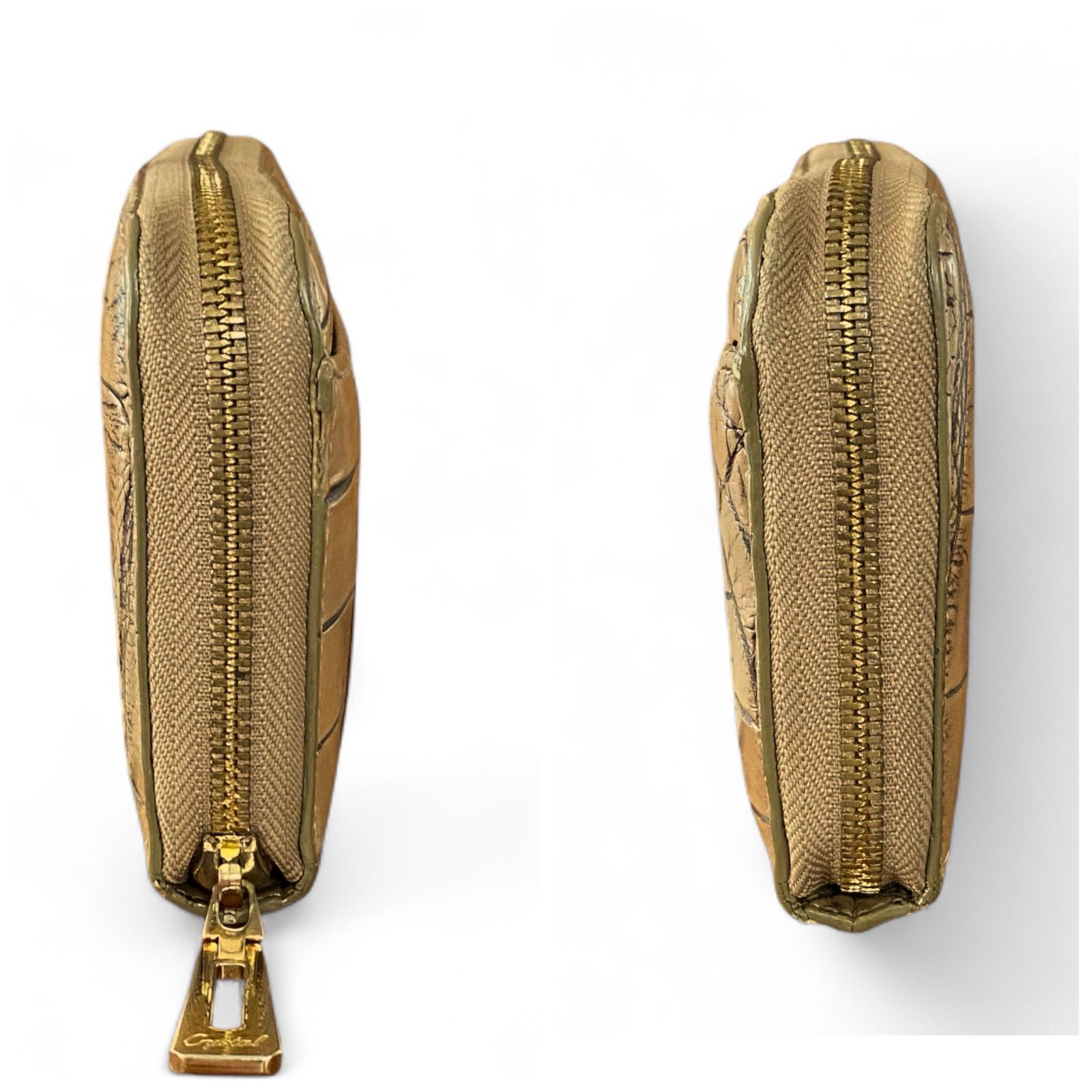 【美品】 LEATHER JUWELS Crystal Reptiles LEATHER JEWELS Crystal Reptiles レザージュエルズ 長財布