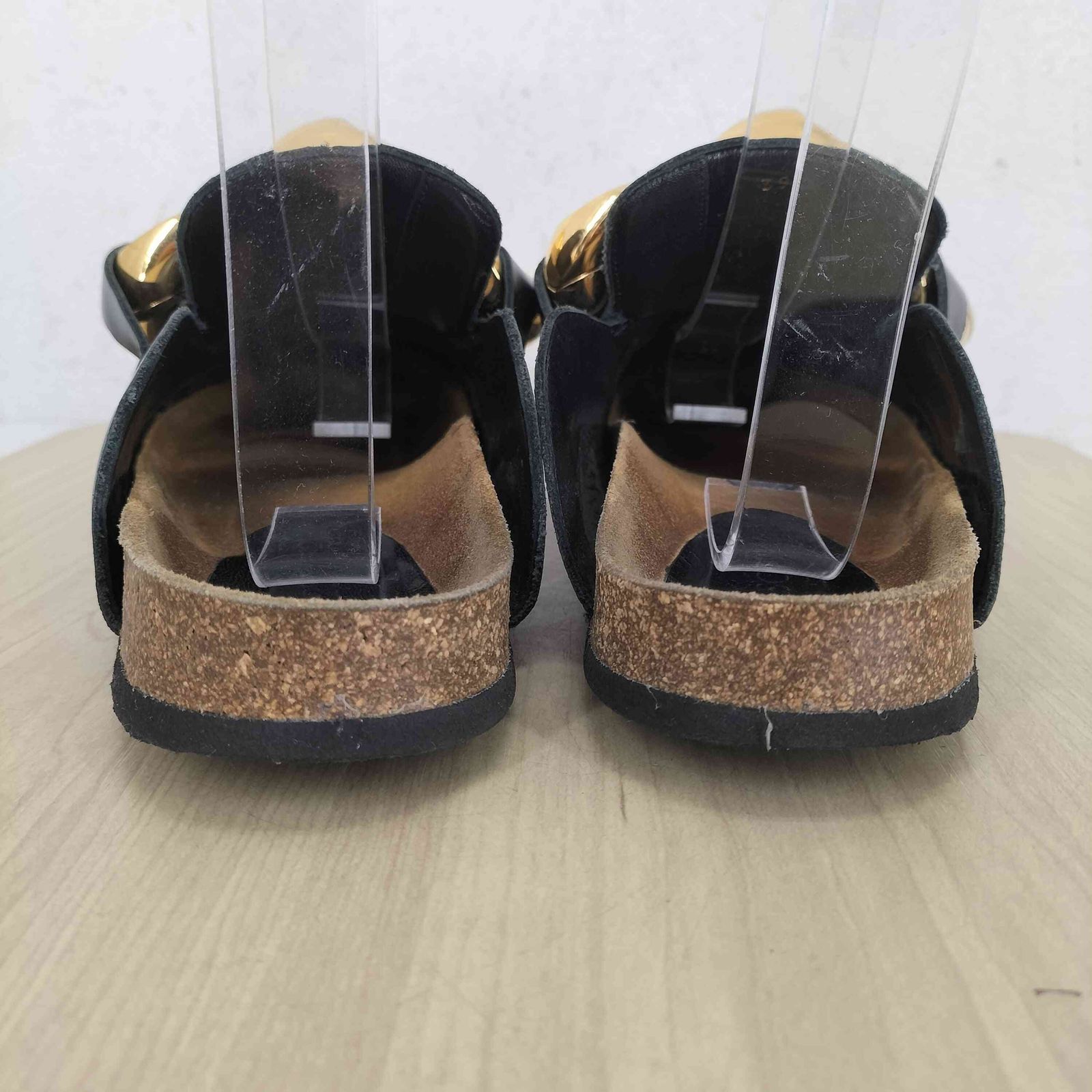 関送込【JW ANDERSON】チェーン レザー ミュール JW Anderson チェーン ツイスト レザーミュール | ピンク