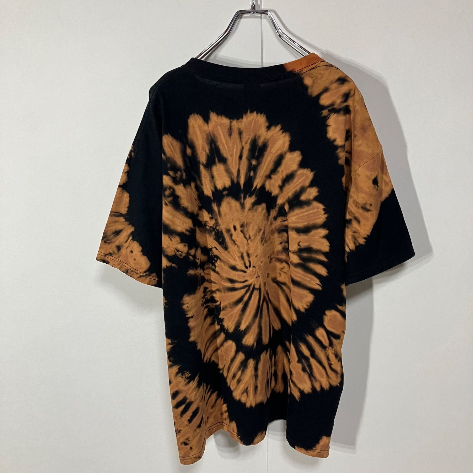 アート かすれ プリント クルーネック 半袖 Tシャツ 大きいサイズ 一点 